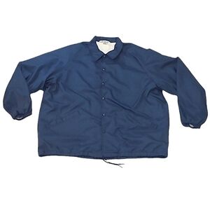 Vintage 70s Champion Spark Plugs Official Racing Jacket Button Up Nylon Coat 2XL